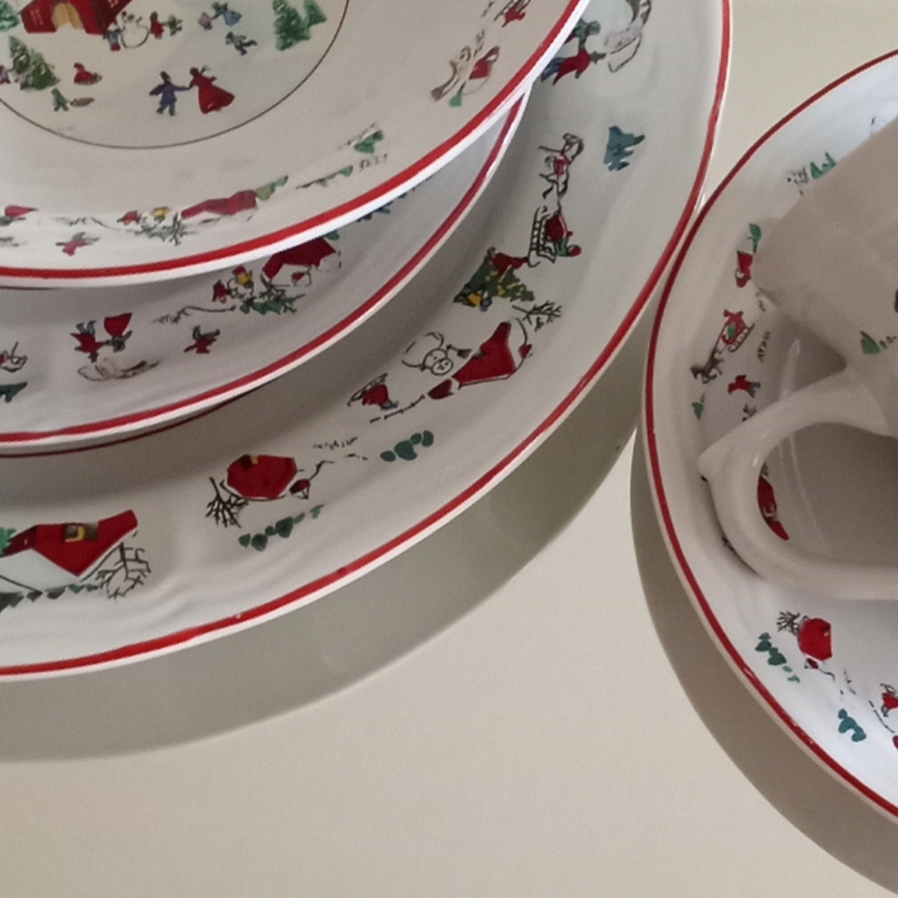 5 Piece Winter Dish Set - Box 3 of 4 - Picture 8 of 9